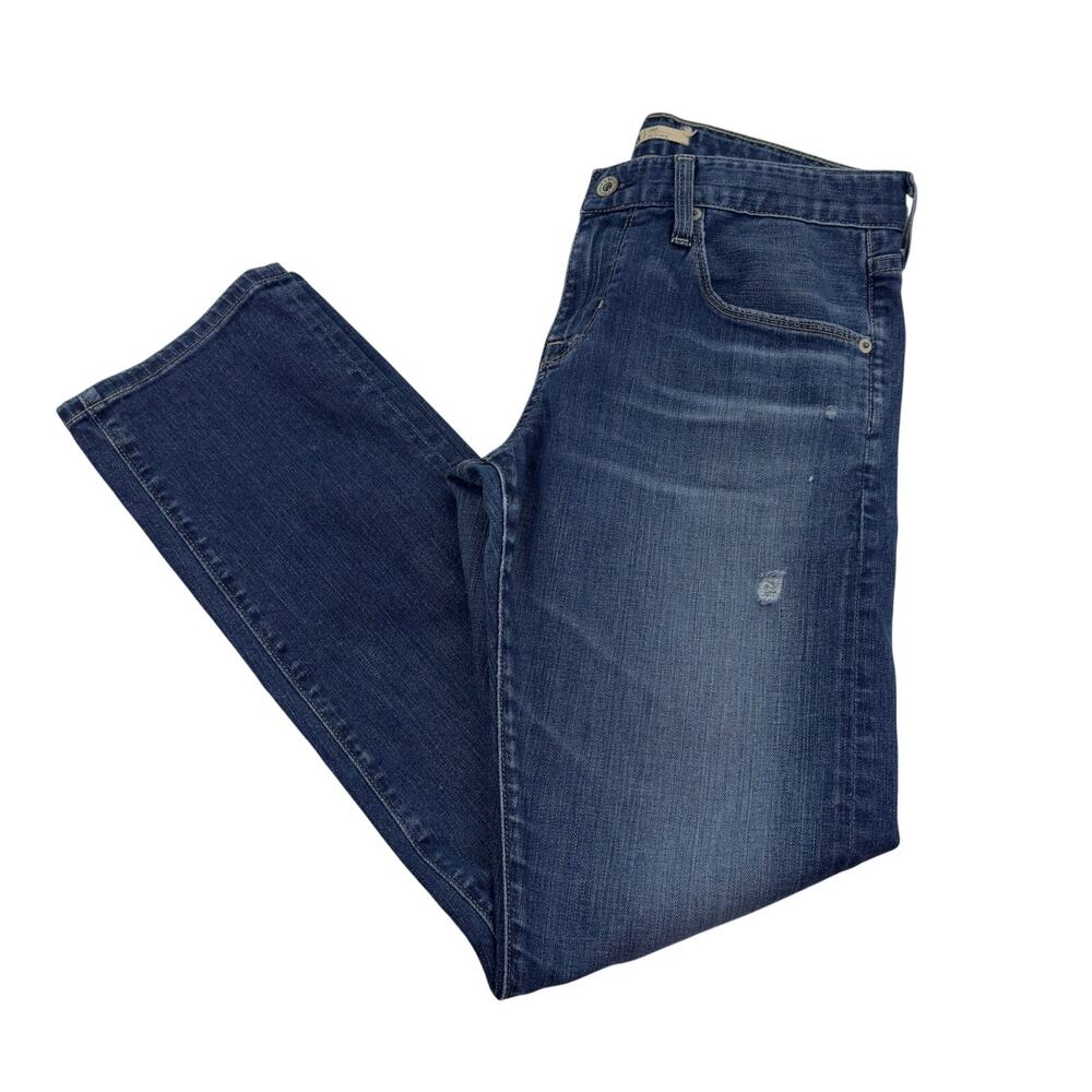 Women's Skinny Jeans - Dark Blue Stretch Denim